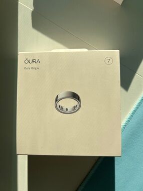 Oura Ring 4 Silver New with Box, Unopened - Size 7